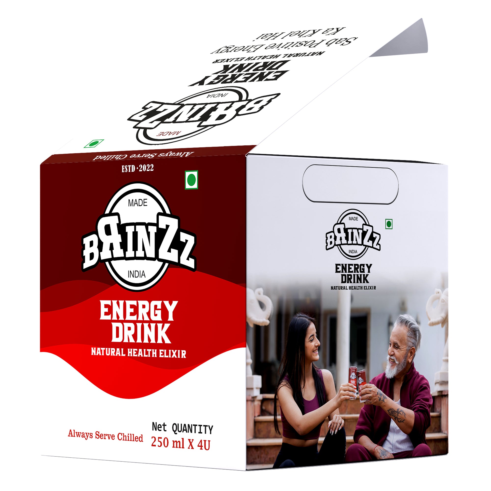 Brinzz Energy Drink Natural Health Elixir 6 Litre (Pack of 4 x 6)